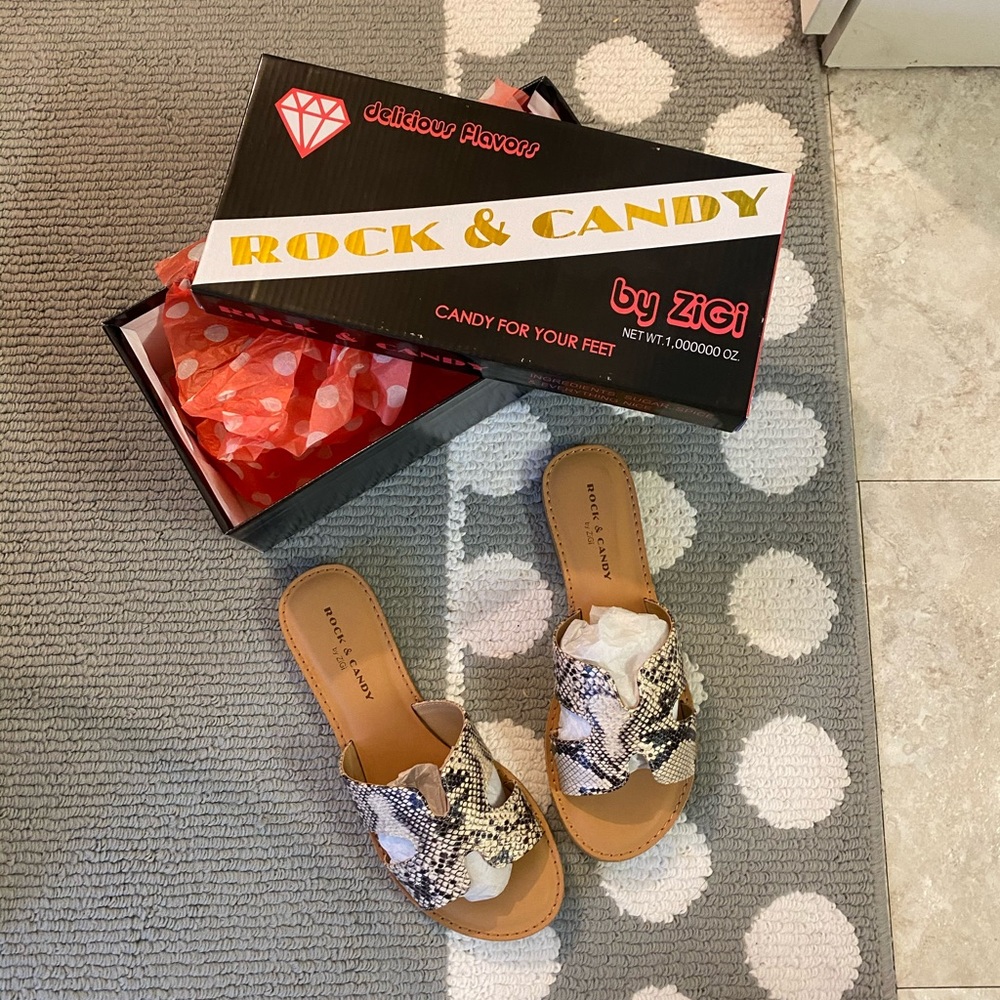 Rock & Candy Bindy Casual Slide Sandal Size 7.5